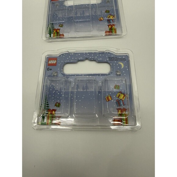 Lego BAM Packaging Empty Set Of 2 Holiday Package Only No Blocks - Picture 2 of 10